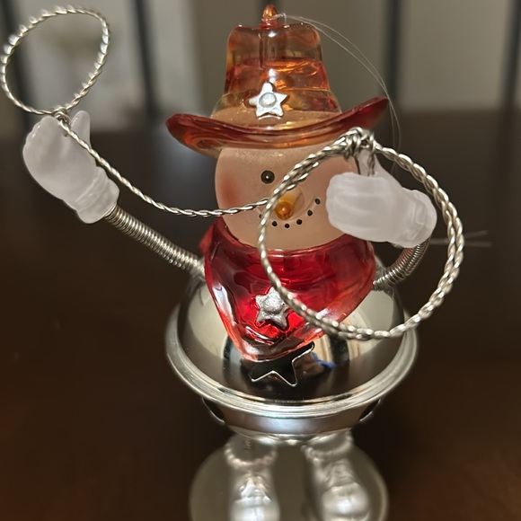 Cowboy snowman ornament. - Picture 8 of 10